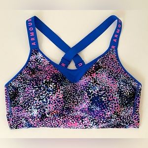 Under Armour Women's Large Infinity High Printed Sports Bra NWOT